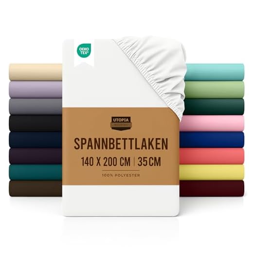 Utopia Bedding - Spannbettlaken 140x200cm - Weiß - Gebürstete Mikrofaser Spannbetttuch - 35 cm Tiefe Tasche 5 Utopia Bedding - Spannbettlaken 140x200cm - Weiß - Gebürstete Mikrofaser Spannbetttuch - 35 cm Tiefe Tasche