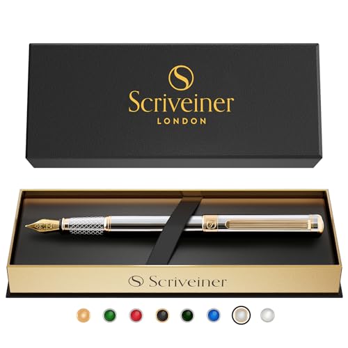 シルバー 万年筆 金属製 41c5PS9jlBL.jpg