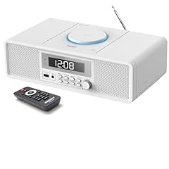 Retro Bluetooth CD Player with Alarm Clock & FM Radio 20 W Stereo Speakers, Top Loading Design Retro Bluetooth CD Player with Alarm Clock & FM Radio 20 W Stereo Speakers, Top Loading Design item