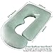 Elover Pregnancy Pillows,U Shaped Full Body Maternity Pillow with Removable Cover,Support for Pregnant Women,57 Inch Pregnancy Pillows for Sleeping (Green,Velvet)