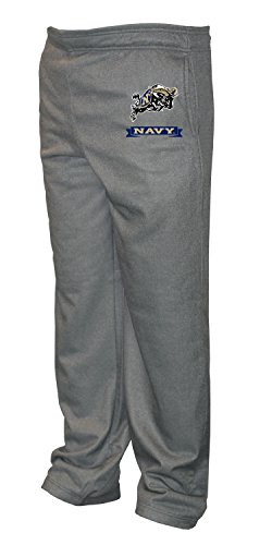 Old Varsity Brand NCAA Navy Big Men's Poly Fleece Pants, 3X-Large/Tall, Dark Heather