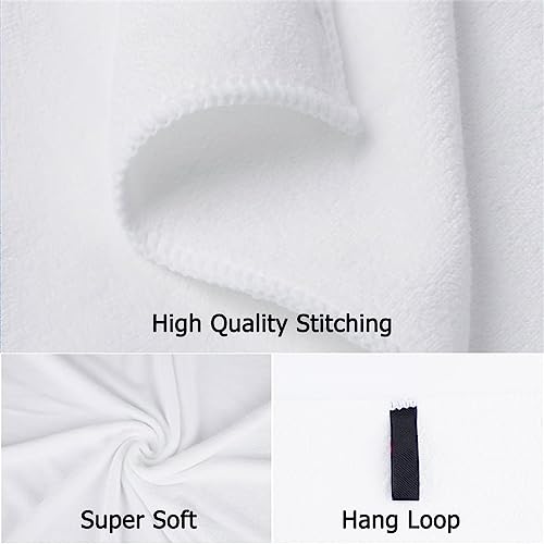 Serviette séchage rapide blanche contre l'humidité drap de bain - 4
