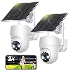 SEHMUA Camara Vigilancia WiFi Exterior Solar, 2K C...: Visión Nocturna en Color 2K y Vista Panorámica 360°: La camara vigilancia wifi exterior captura cada detalle en resolución ultraclara 2K. Incluso de noche, la cámara vigilancia exterior inalámbrica con energía solar activa inteligentemente la luz bla...