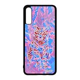 utaupia Cover gatto per Samsung A70 in silicone con stampa blu tattoo mobile custodia piccola simpatica animali multicolore gatto azteco felin alu per Galaxy