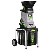 Earthwise GS70015 15 Amp Electric Garden Chipper/Shredder with Collect, Bin (Renewed)