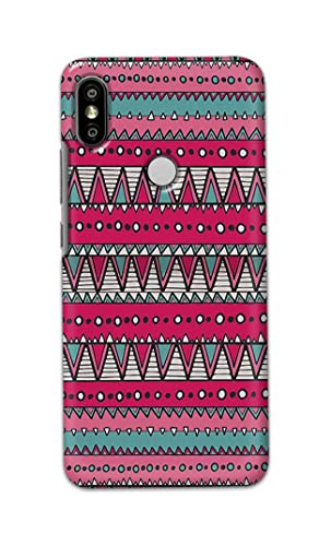 Image of Printed Hard Back Cover Case for Mi Redmi Y2 Back Cover (Geometric Vintage Pattern) -1803
