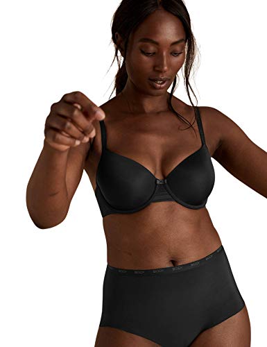 Photo de Marks & Spencer Sous-vêtement rembourré pour femme, noir, 85 E (Taille Fabricant:32DD)