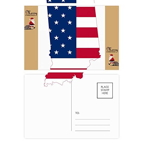 Cartes postales drapeau États-Unis Illinois lot de 20 cadeaux pour amateurs USA