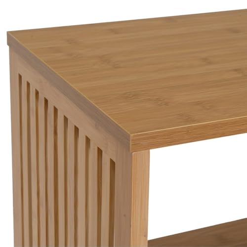 Étagère de sol bois PB DRW bibliothèque 4 étagères meuble de rangement