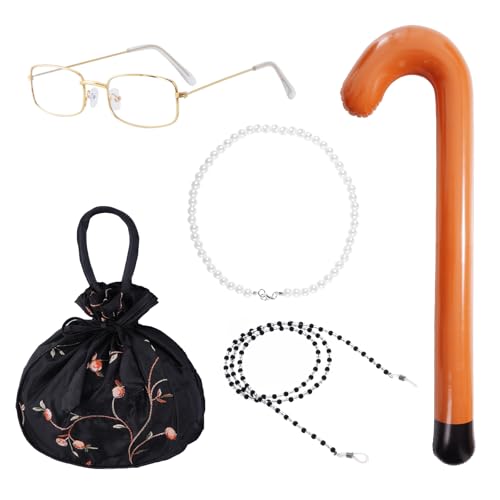 Set disfraz dama mayor 5 piezas para mujer