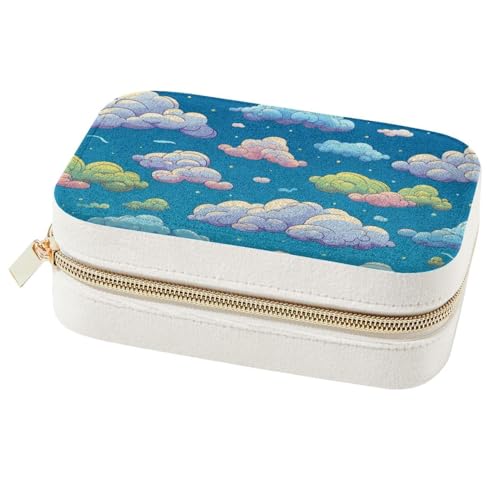Boîte à bijoux portable nuages pour ne plus emmêler vos colliers
