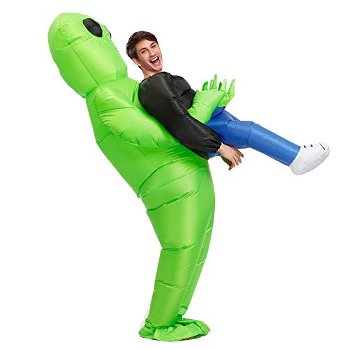 Decalare Inflatable Alien Costume For Adults,Alien Funny Blow Up Costumes,Inflatable Halloween Costumes For Men/Women #TOP1