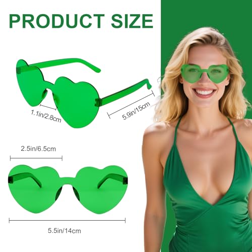 Image of Heart Sunglasses 12 /18 /24 Pcs Heart Shaped Glasses for Women Cute Funny Party Glasses Party Favors Accessories