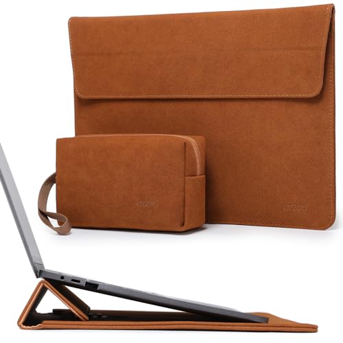 HYZUO 13.3-14 Inch Laptop Sleeve Case Bag with Adjustable Stand for MacBook Pro 14 M5/M4/M3/M2/M1 Pro/Max A3426 A3427 2026-2021