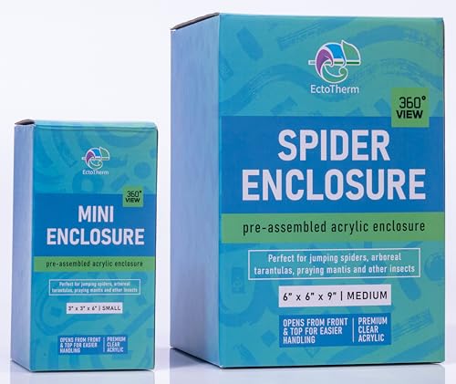 Ectotherm JENC2024 Jumping Spider Enclosure, Jumping Spider Habitat, Spider Terrarium Kit, Jumping Spider Enclosure Accessories, Spider Cage, Bug Terrarium, Insect Terrarium, Snail Habitat, Arboreal Tarantula Enclosure thumb #4