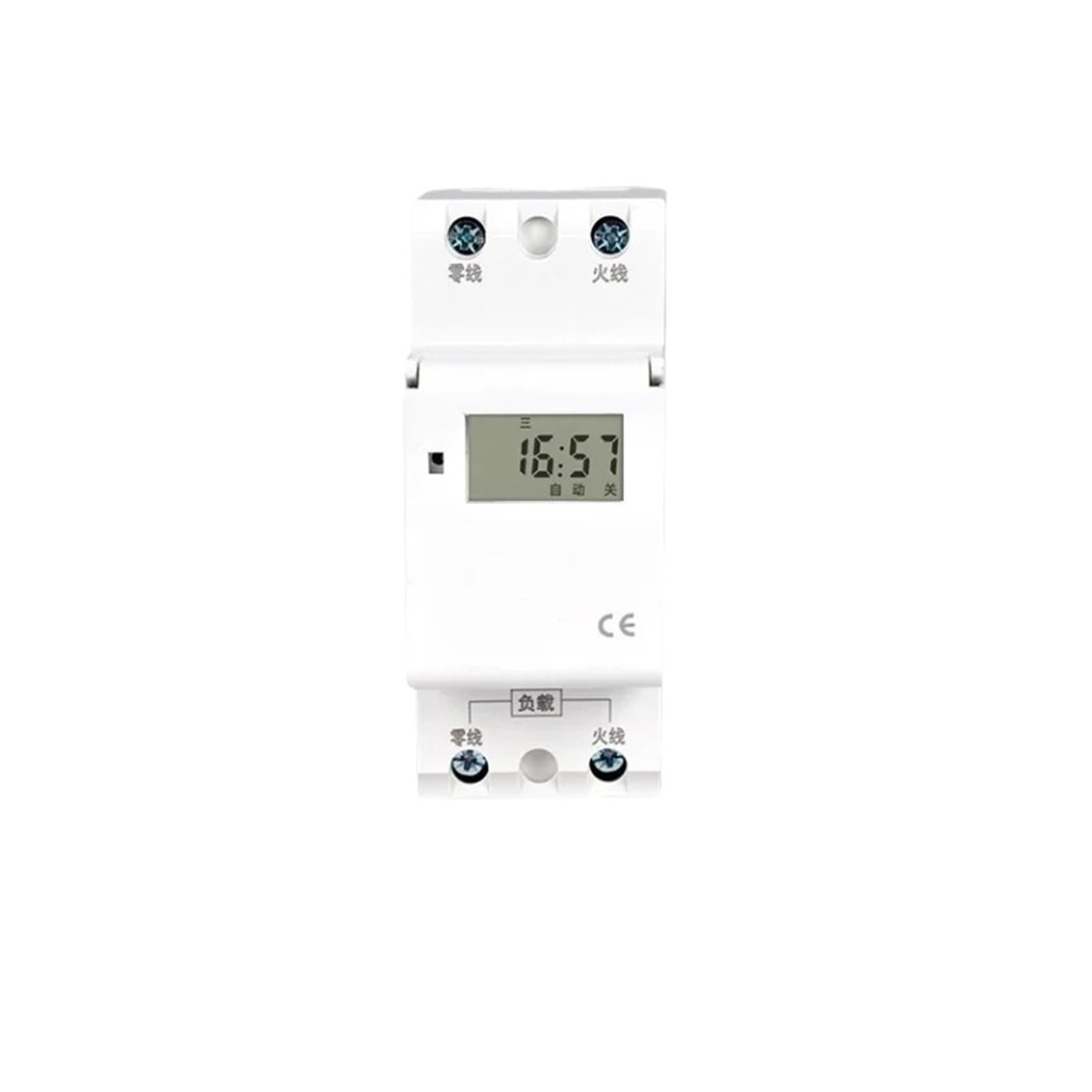 15A 30A Nowy typ szyny DIN 2 drut tygodniowy 7 dni programowalny cyfrowy przekaźnik czasowy AC 12 V 24 V 220 V (15A, 220 V)