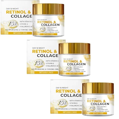 Crème rétinol visage hydratante et collagène raffermissant soin de nuit nourrissant 50 g