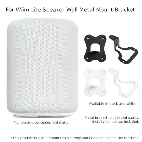 Soporte de pared para WiiM Lite altavoz de metal negro 2