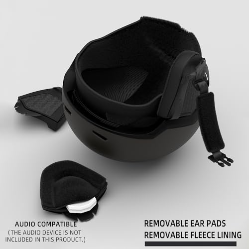 LANOVAGEAR Ski Helmet-Snowboard Helmet for Men,Women,Youth,Snow Helmet with Adjustable Vent,Winter Sports Helmet for Snowboarding,Skiing,Snowmobile Windproof (grey, L) - Image 4