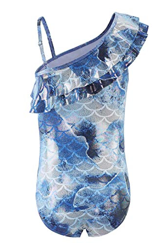 Image of Girls One Piece Swimsuits Mermaid Bathing Suits Summer Swimsuit 2-14 Years