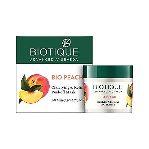 Biotique Peach Clarifying and Refining Peel-Off Mask for Oily and Acne Prone Skin Cover