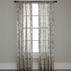 95" L Sandstone Alona Rod-Pocket Sheer Panel
