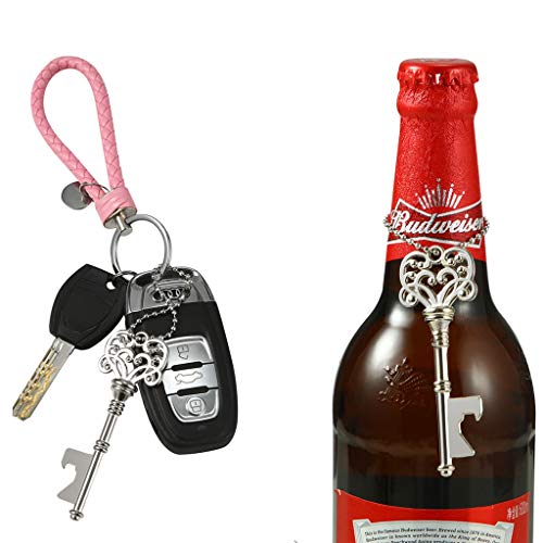 DerBlue 60 PCS Key Bottle Openers,Vintage Skeleton Key Bottle Opener, Wedding Favors Key Bottle Opener Rustic Decoration with Escort Tag Card - Thumbnail 5