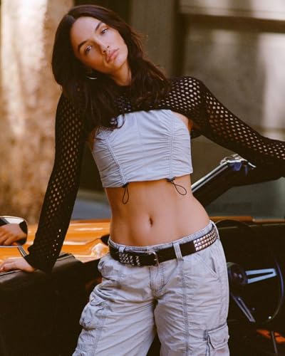 Womens Crochet Crop Tops Y2k Knit Shrug Sweater Hollow Out Long Sleeve Bikini See Through Cover Ups3