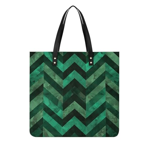 With Emerald Green Leather Women Tote Bag Soft Handbags Fashion