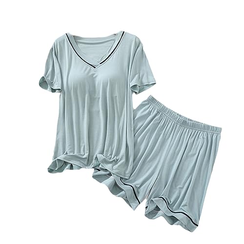 Pyjama pour femme nuit d'été coton léger pour intérieur et détente