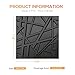 LEVOWAY 33 Pack 3D Wall Panels for Interior Wall Decor, 12''x12'' Black Accent Textured Wall Panels, Wall Covering Panles for Living Room, Gaming Room, TV Background, Cover 32 Sq.Ft