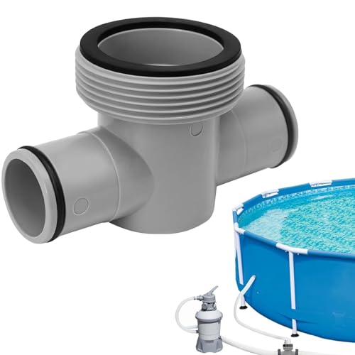 Conector de manguera en forma de T para interfaz de tubería de agua de 32-38 mm de diámetro, conector de manguera de piscina, junta de extensión de tubería de agua