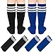 Kids Soccer Socks 4-6 Years Toddler Youth Soccer Socks Boys Baseball Sock Kids 4-6 Boys Kid Baseball Sock Black Blue