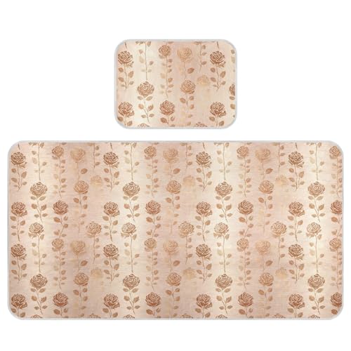 Gothic Style Space Rose Gold Gradient Cooling Baby Mattress pad Protector 28