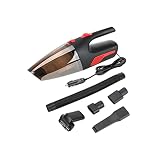 XRHDTQVVIG Cordless Vacuum for Car Home Cleaning Tool 5000PA Handheld Vacuum Super Suction Wet/Dry Dual-Use Cordless/Car Plug Cleaner(Black Car Charger)