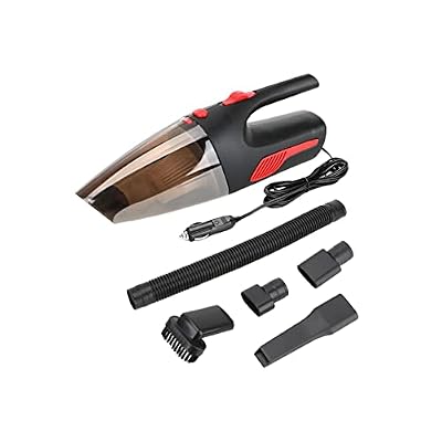 XRHDTQVVIG Cordless Vacuum for Car Home Cleaning Tool 5000PA Handheld Vacuum Super Suction Wet/Dry Dual-Use Cordless/Car Plug Cleaner(Black Car Charger)