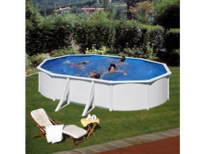 Gre - piscina acero blanca - redonda 610x375x132 cm