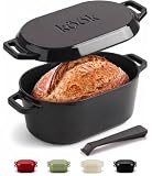 KooK Oval Dutch Oven, for Bread Baking, Sourdough...