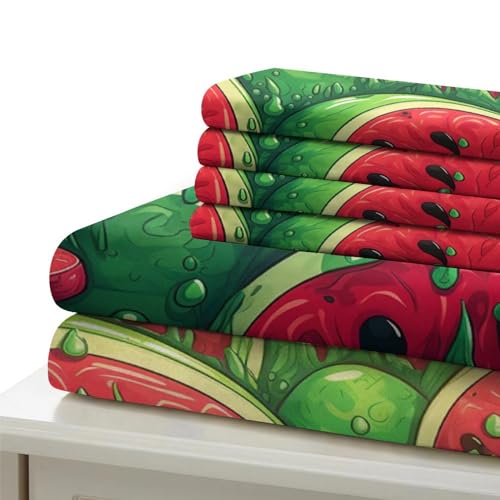 Set de housse de couette 3 pièces imprimé melons 3D