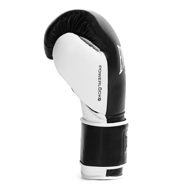 Everlast Powerlock OG Pro Fight 12 oz Boxing Gloves Black/White