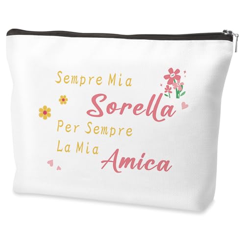 Regalo Sorella Natale,Regalo Sorella Compleanno,Regalo Per Sorella Borsa Per Cosmetici,Regali Per Sorella,Regali Sorella,Regali Per Sorelle,Regali Sorelle