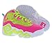 Fila MB-Night Walk GS Sneaker Girls' Youth Basketball 4.5 M US Big Kid Pink-Lime-White