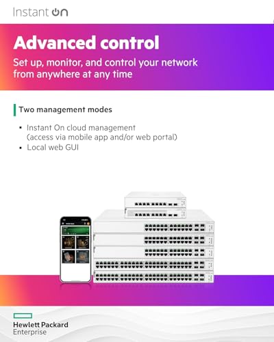 Image of HPE Networking Aruba Instant On Switch 24 Ports Gigabit 4 Ports SFP+ 1930 - JL682A