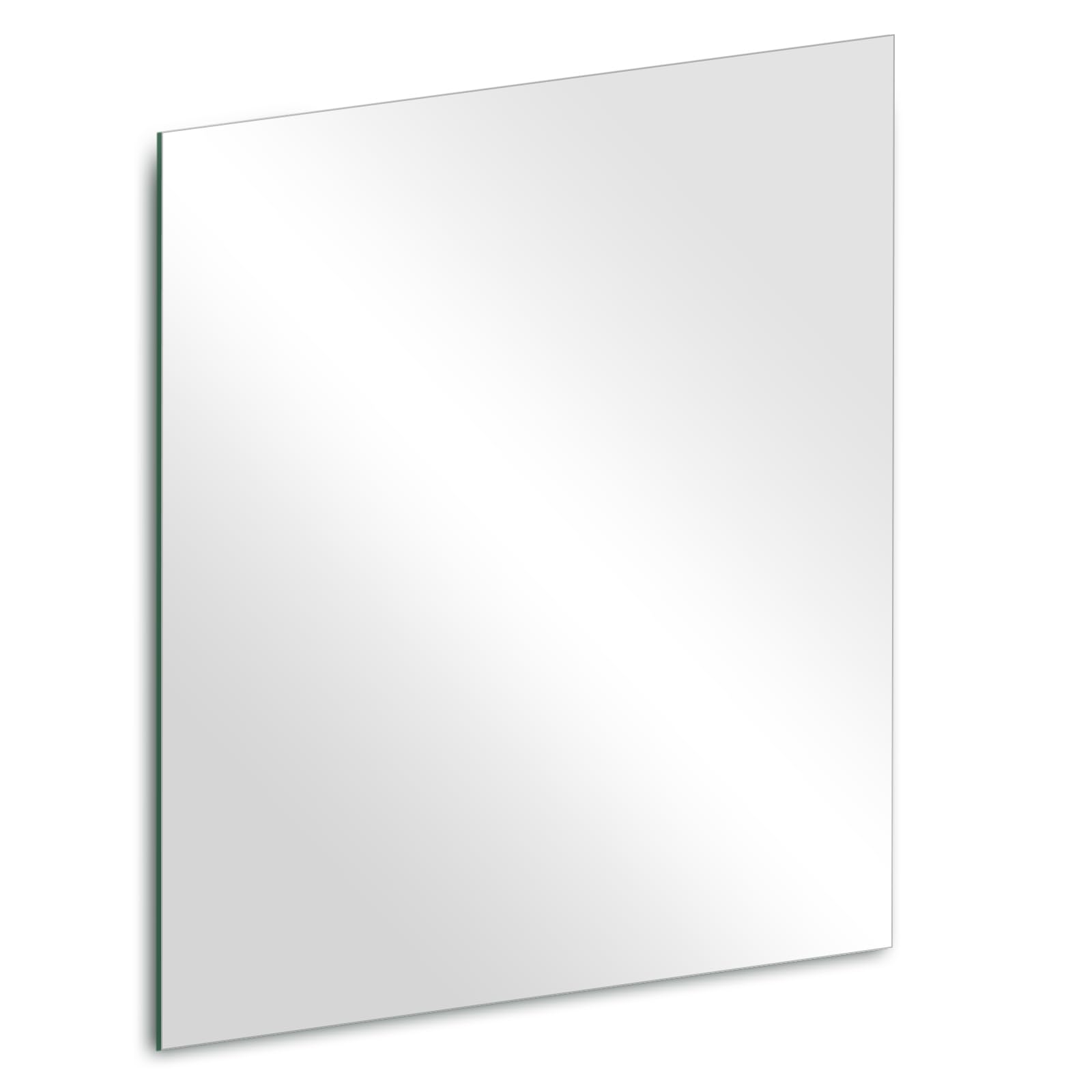 14 x 12 inch Glass Wall Mirror Tile Self Adhesive Frameless High Clear Mirror Sheet for Wall, Home Gym, Door, Bathroom, Bedroom Decor