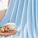 Exclusivo Mezcla Fleece Blankets Queen Size for Bed, Super Soft and Warm, All Season, Cozy, Plush, Lightweight, 90x90 Inches, Ice Blue