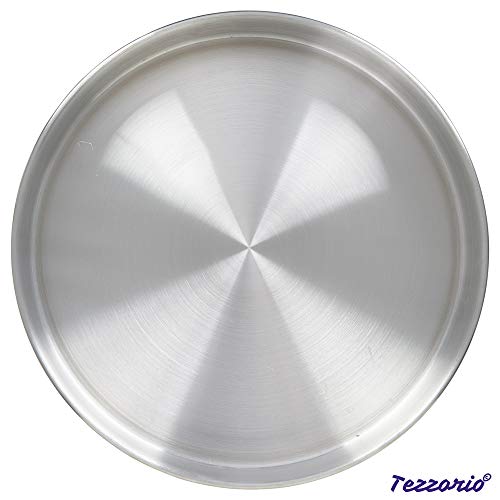 Tezzorio Aluminum Round Cake Pan, 16" X 2" Smooth-Sided Layer Cake Pan, Professional Bakeware #TOP1
