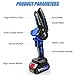 4" Mini Electric Cordless Chainsaw 1.5ah Battery Operated Chainsaw for Tree Branch Cutting Wood Professional Wood Cutting Tool