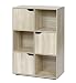 Produktbild ts-ideen Standregal Bücherregal Sideboard Buchregal Holz Natur Modern mit Türen