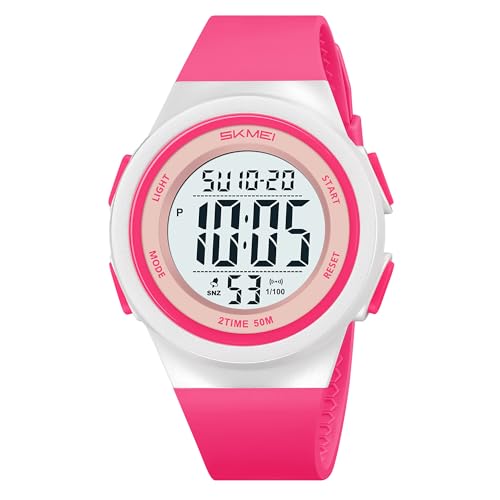 Image of SKMEI Digital Kids Watch for Boys & Girls - Waterproof Sports Wristwatch with LED Backlight, Alarm, Stopwatch & Dual Time Zone - Durable Kids Outdoor Watch - 2286