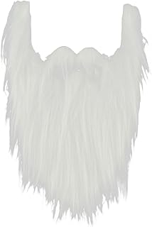 KBOLAE Accesorios de disfraz de barba falsa larga, accesorios festivos, cosplay, día festivo, bigotes, color negro